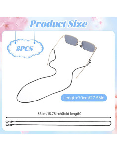 8 Correas Antideslizantes para Gafas Aiyorse - Soporte Deportivo 2