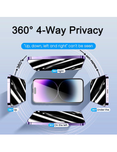 Paquete de 2 Protectores de Pantalla AKARMOVO 360 Grados para iPhone 15/16 2