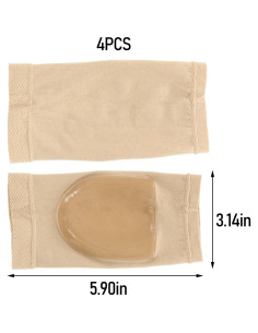 4 Pares de Calcetines Hidratantes MVVM para Talones Agrietados 2