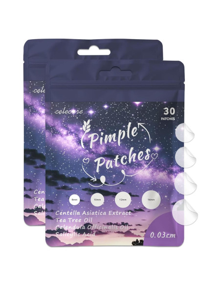 Parche para Acné CELECARE - Hidrocoloide 30 Unidades (2 Paquetes)