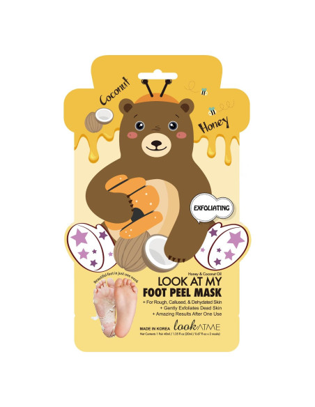 Máscara Exfoliante para Pies KSBC con Miel y Aceite de Coco