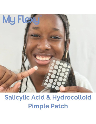 Parche para Granos My Flexy - Hidrocoloide con Ácido Salicílico - 36 Unidades