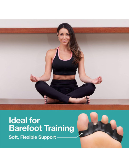 Separadores de Dedos de Gel ZenToes - 2 Pares Negro