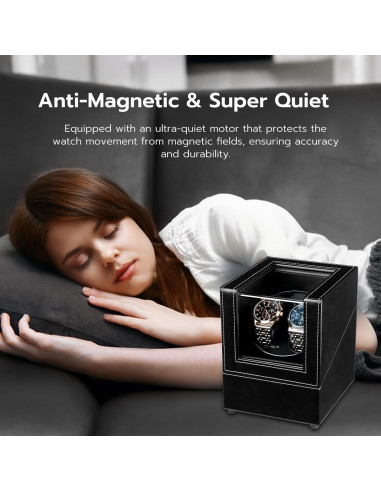 Reloj Winder Mcbazel Doble Automático USB 2 Relojes 47mm