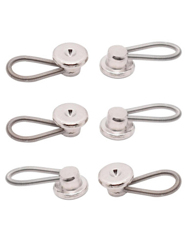 Extensor de Cuello de Botón OURUI Metal 1.27 cm - Paquete de 6