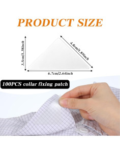 100 Puntos de Cuello Triangulares para Camisas Polo Guduling 2