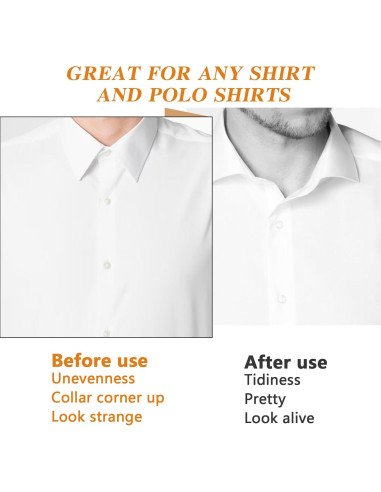 100 Puntos de Cuello Triangulares para Camisas Polo Guduling