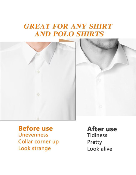 100 Puntos de Cuello Triangulares para Camisas Polo Guduling