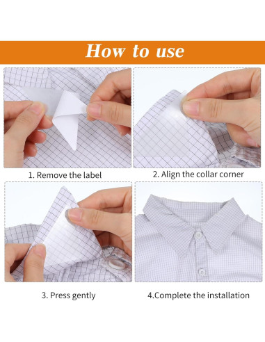 100 Puntos de Cuello Triangulares para Camisas Polo Guduling