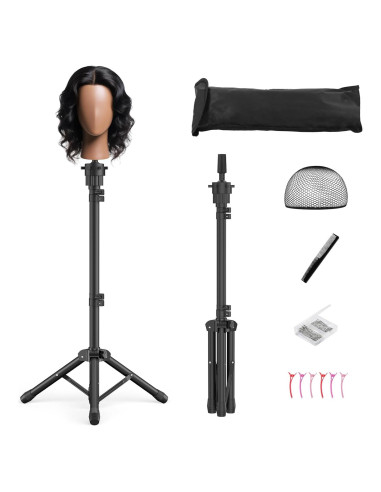 Soporte de Peluca Trípode Womnwomn Ajustable 95-127 cm
