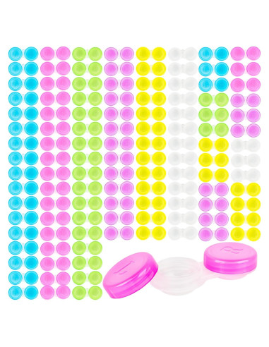 120 Estuches para Lentes de Contacto Coloridos Spaluck 5.9x2.8cm