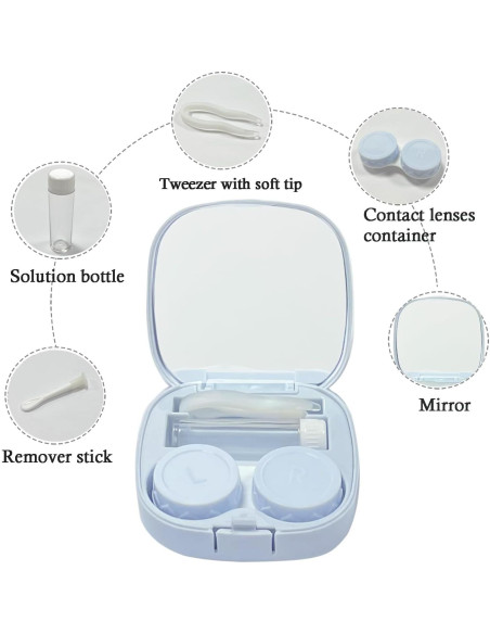 Estuche para Lentes de Contacto Howinn 2 PCS con Accesorios