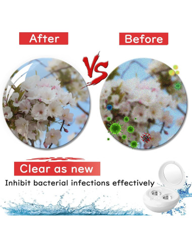 Limpiador Ultrasónico de Lentes Nexvolix 100KHz Portátil