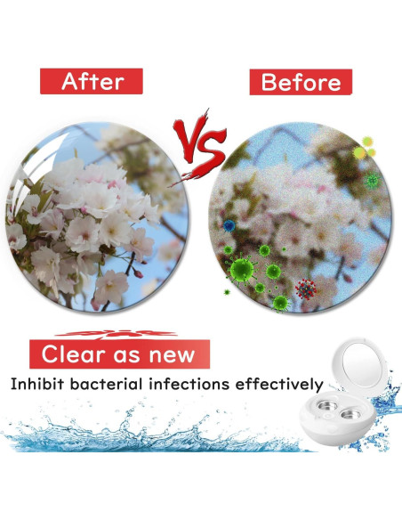 Limpiador Ultrasónico de Lentes Nexvolix 100KHz Portátil