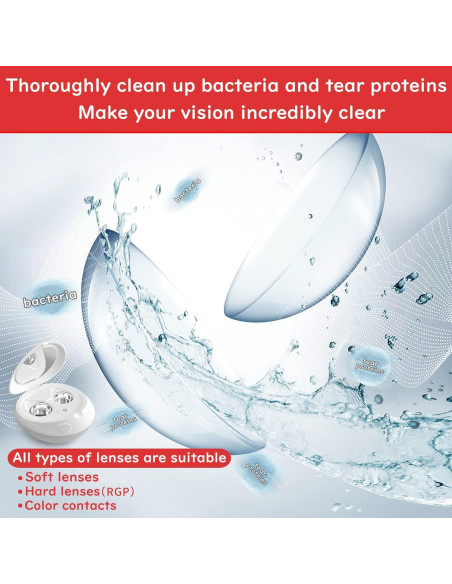 Limpiador Ultrasónico de Lentes Nexvolix 100KHz Portátil