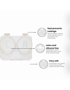 Estuches de Lentes de Contacto Pro Optics (12 unidades) Blanco 2
