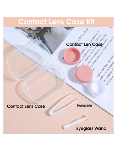 Estuche para Lentes de Contacto ValueBargain 10 Pcs Coloridos