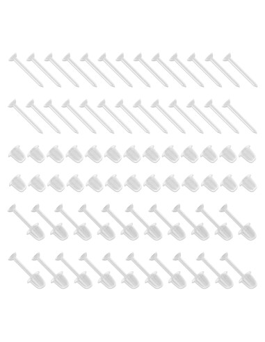 100 Pares de Pendientes Transparentes Mikovivi 1.19x0.30cm