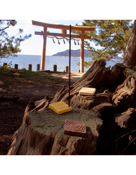 Conjunto de Soportes de Incienso Asayu Japón Cerámica Ecológica 3 Piezas Conjunto de Soportes de Incienso Asayu Japón Cerámica Ecológica 3 Piezas