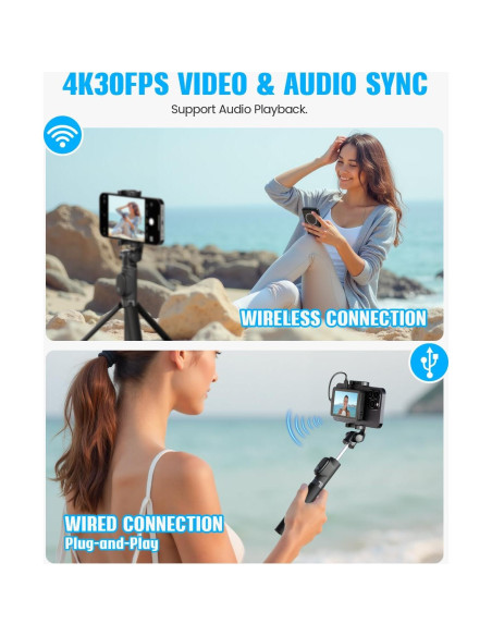 Monitor Selfie Inalámbrico 4K VERDELLE T5 para iPhone