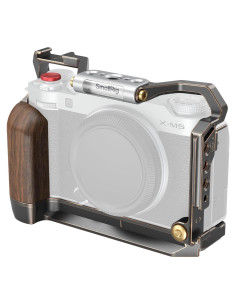 Cage Retro para FUJIFILM X-M5 con Mango de Madera y Placa Arca