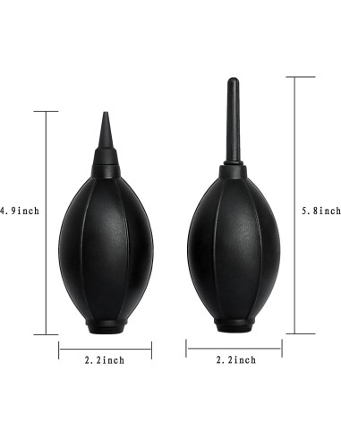 Soplador de Aire Manual VVEASIER con Boquillas Larga y Corta