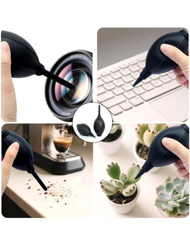 Soplador de Aire Manual VVEASIER con Boquillas Larga y Corta