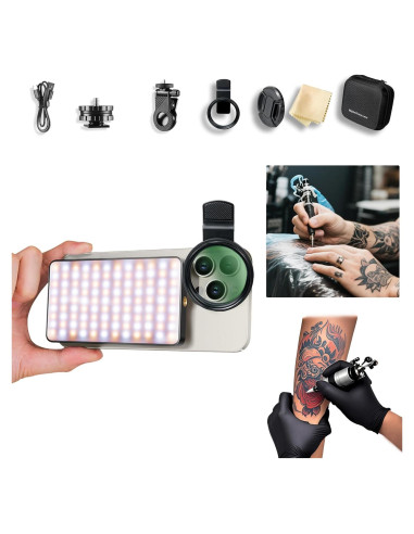 Kit de Luz de Relleno LED Asitoo con Filtro CPL 52mm
