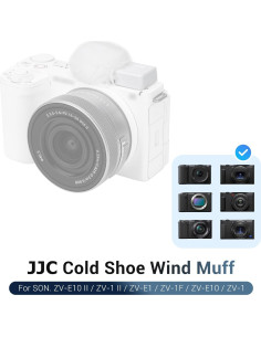 Muff de Viento JJC para Zapata Fría para Cámaras Sony ZV 2
