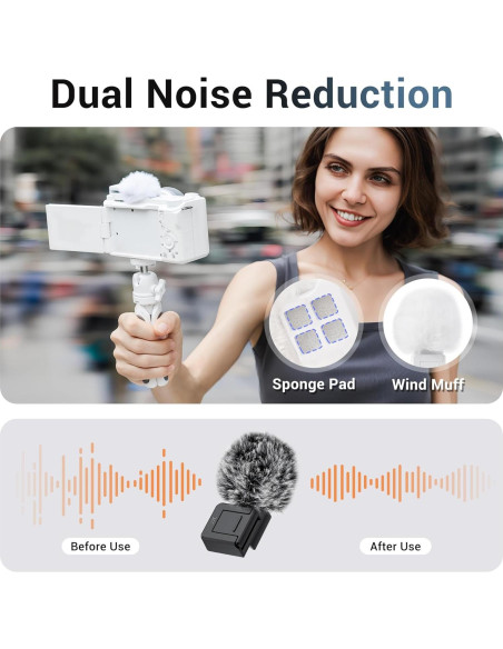 Muff de Viento JJC para Zapata Fría para Cámaras Sony ZV Muff de Viento JJC para Zapata Fría para Cámaras Sony ZV