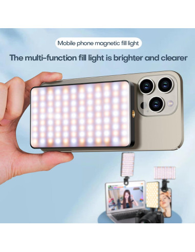 Kit de Luz de Relleno LED Asitoo con Filtro CPL 52mm