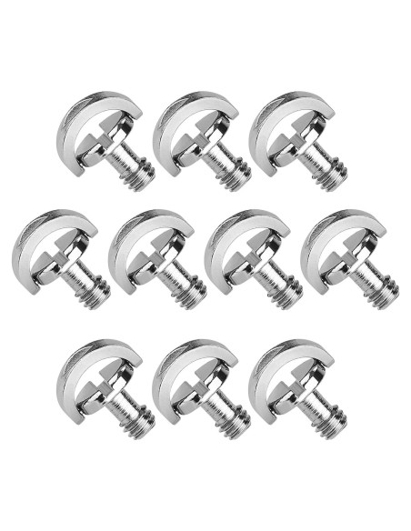 Paquete de 10 adaptadores de tornillo D-Ring 1/4" Carpro