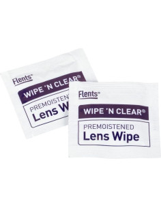 Toallitas de limpieza para lentes Flents Wipe 'N Clear 100 unidades 2
