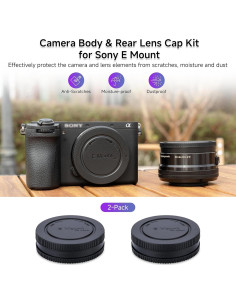 Tapa de Lente y Cuerpo para Sony E Mount JJC L-R9 - 2 Paquetes 2