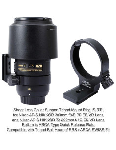 Anillo de Montaje en Trípode iShoot RT-1 para Nikon 300mm y 70-200mm 2