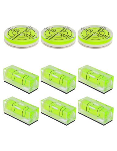 Nivel de Burbuja Pequeño 9 Piezas Penitue Magnético