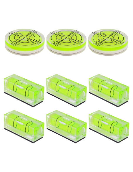 Nivel de Burbuja Pequeño 9 Piezas Penitue Magnético