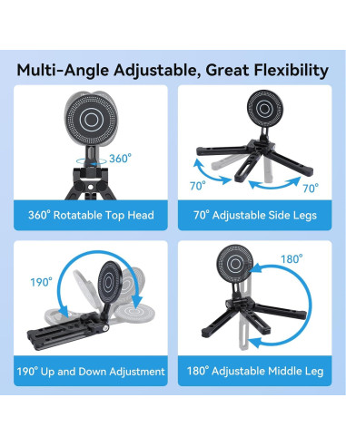 Soporte de trípode magnético UTEBIT para iPhone 16/15/14/13