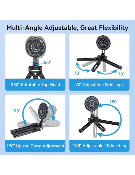 Soporte de trípode magnético UTEBIT para iPhone 16/15/14/13