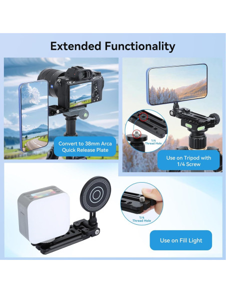 Soporte de trípode magnético UTEBIT para iPhone 16/15/14/13