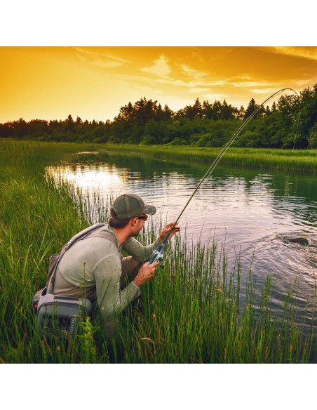 Combo de Caña de Pesca Telescópica Tiiyee 1.31m Plegable Combo de Caña de Pesca Telescópica Tiiyee 1.31m Plegable