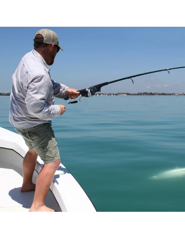 Combo de Caña de Pesca Telescópica Tiiyee 1.31m Plegable