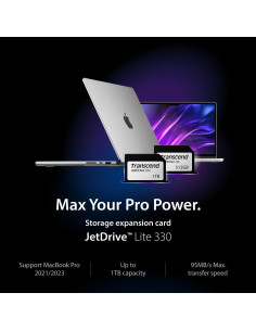 Tarjeta de Expansión Transcend 1TB JetDrive Lite 330 para MacBook 2
