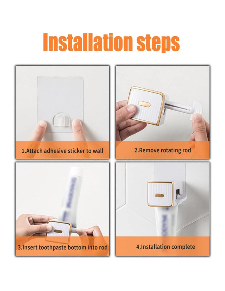 Exprimidor de Pasta de Dientes BOBOAR Montable y de Pie