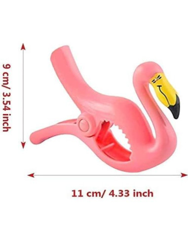 6 Clips para Toallas de Playa SCNWQ - Animales Coloridos