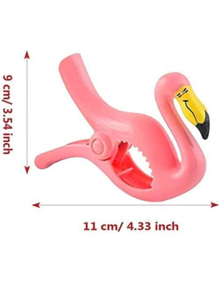 6 Clips para Toallas de Playa SCNWQ - Animales Coloridos