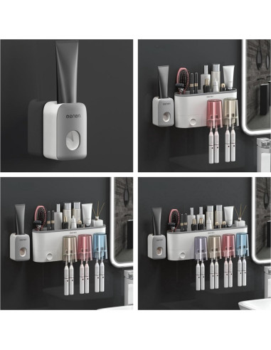 Soporte de Cepillo de Dientes Celsitudo con Dispensador Automático