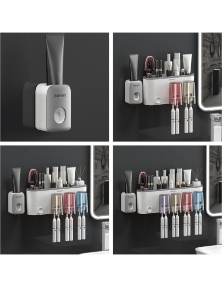 Soporte de Cepillo de Dientes Celsitudo con Dispensador Automático