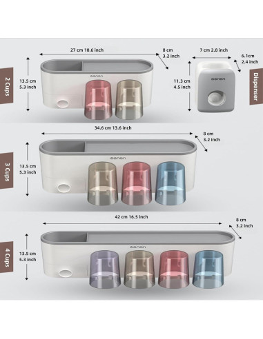 Soporte de Cepillo de Dientes Celsitudo con Dispensador Automático