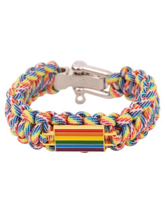 Pulsera de Paracord Bandera Orgullo Gay Desert Cactus Ajustable
